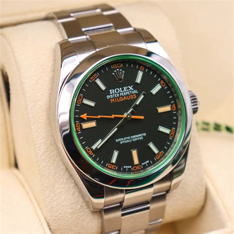 rolex milgauss 116400gv jahr|rolex milgauss gv price.